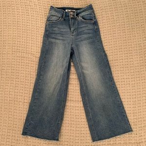 Women’s wide leg denim jeans